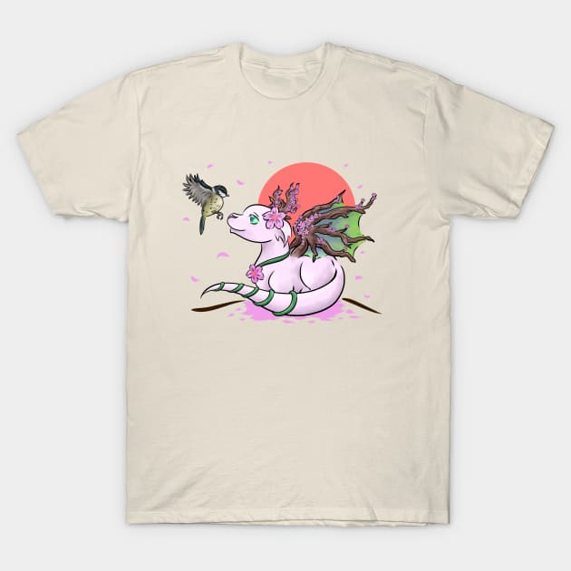 Japanese Spring Dragon | Cute Dragon T-Shirt by Shirin Illustration